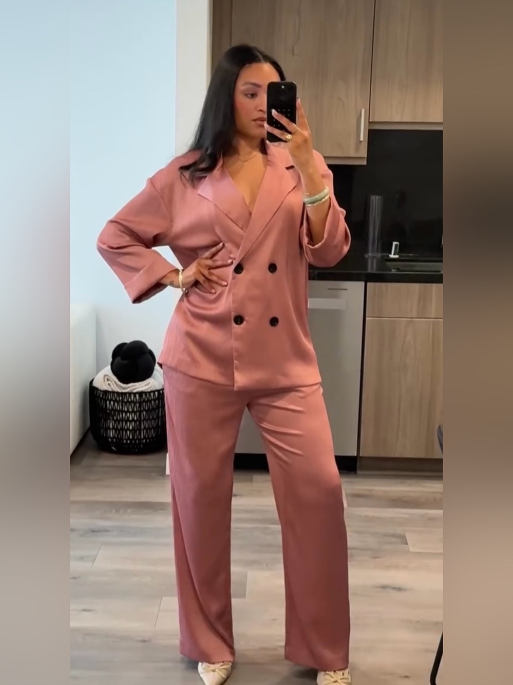 Zara double breasted blazer “Blogger Fav” - Picture 4 of 6